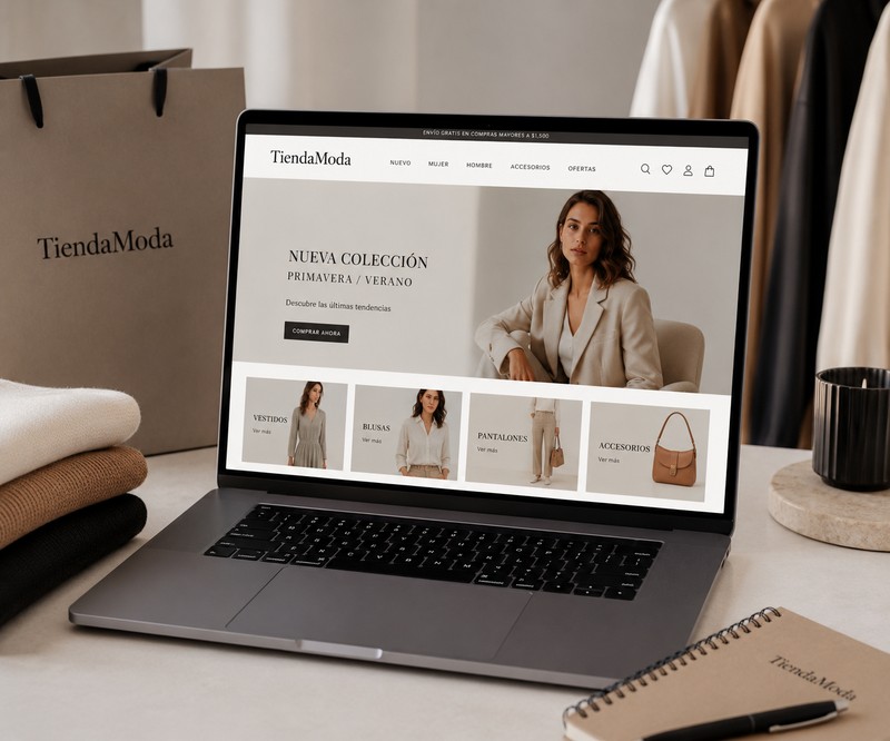 Imagen representativa de TiendaModa, ecommerce de moda cliente de SEOPlus