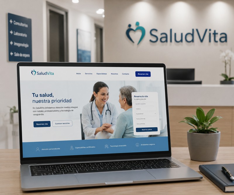 Imagen representativa de SaludVita, clínica médica cliente de SEOPlus