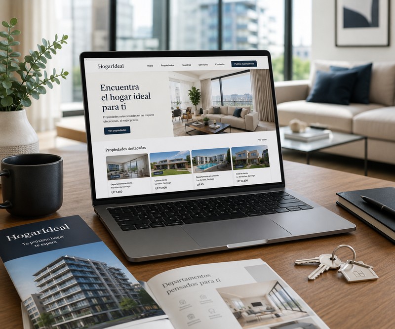 Imagen representativa de HogarIdeal, inmobiliaria cliente de SEOPlus